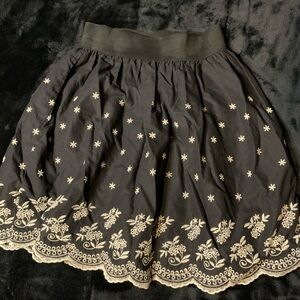embroidered skirt
